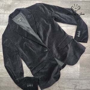 Talbots Petite Velour One Button Blazer Size 0P